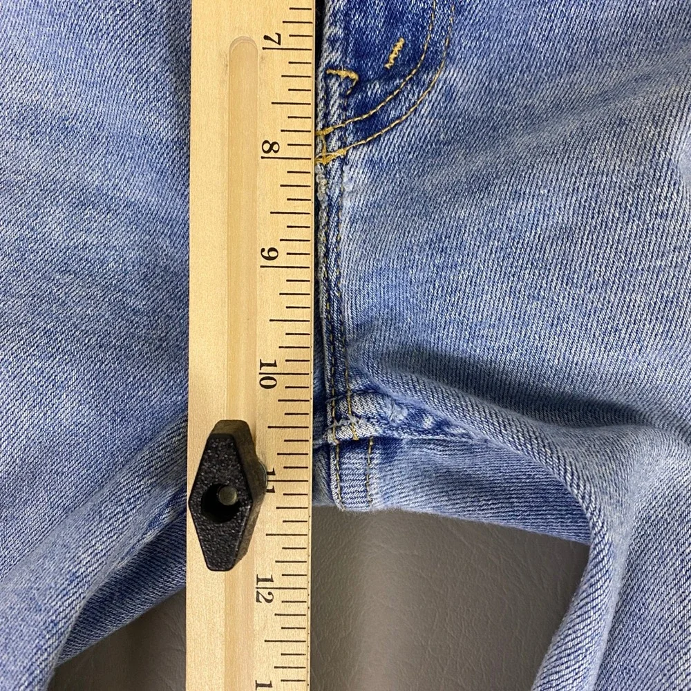 MOTHER High Waisted Rider Skimp Jeans Women's Size 25 Blue Distressed *Flaw Spot - Picture 10 of 16